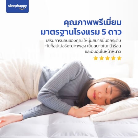 แผ่นรองนอน 3.5 ฟุต SLEEPHAPPY MICROFIBER_2
